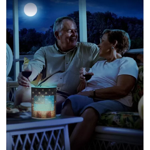 Puzzled COTA Global LED Lantern Surfs Up  51 inch x 63 inch  Multicolor  Item 9691Black American Flag