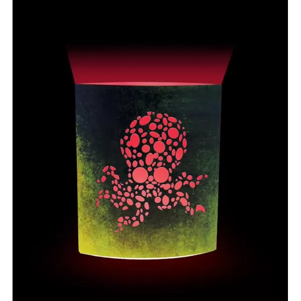 Puzzled COTA Global LED Lantern Surfs Up  51 inch x 63 inch  Multicolor  Item 9691BlackGreen Octopus