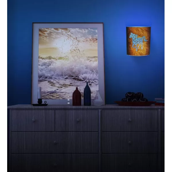 Puzzled COTA Global LED Lantern Surfs Up  51 inch x 63 inch  Multicolor  Item 9691Brown Horse