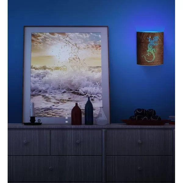 Puzzled COTA Global LED Lantern Surfs Up  51 inch x 63 inch  Multicolor  Item 9691Brown Lizard