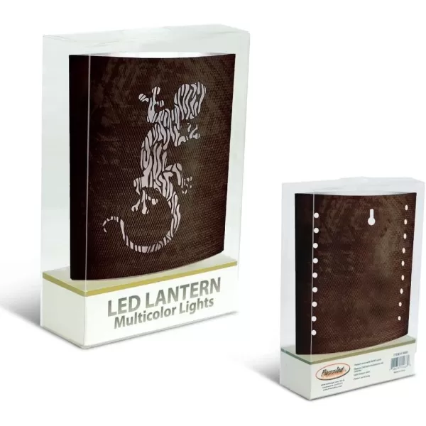 Puzzled COTA Global LED Lantern Surfs Up  51 inch x 63 inch  Multicolor  Item 9691Brown Lizard