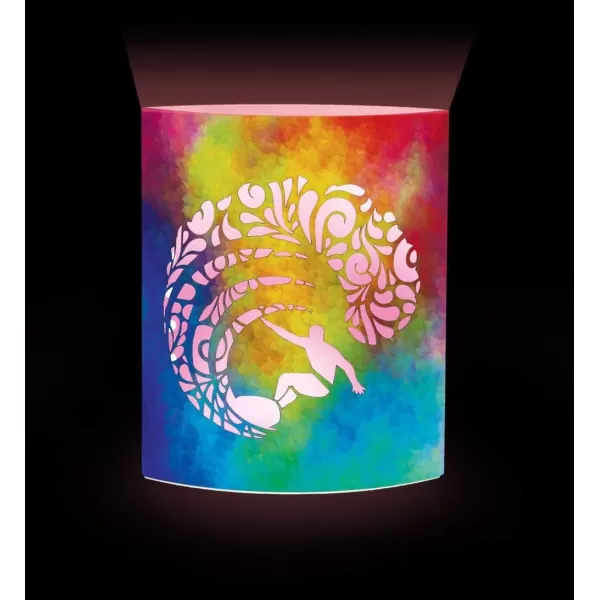 Puzzled COTA Global LED Lantern Surfs Up  51 inch x 63 inch  Multicolor  Item 9691Colorful Surf Up