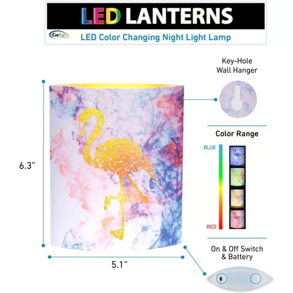 Puzzled COTA Global LED Lantern Surfs Up  51 inch x 63 inch  Multicolor  Item 9691PinkPurple Flamingo