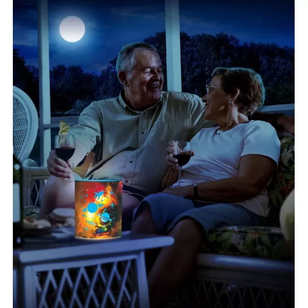 Puzzled COTA Global LED Lantern Surfs Up  51 inch x 63 inch  Multicolor  Item 9691RedBrown Space