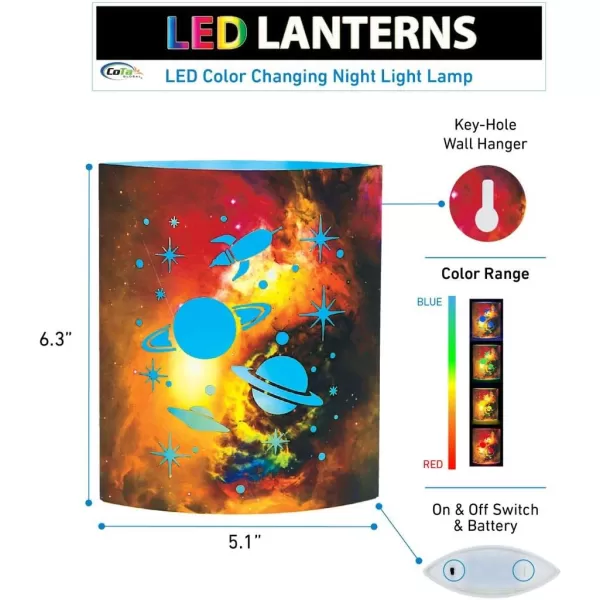 Puzzled COTA Global LED Lantern Surfs Up  51 inch x 63 inch  Multicolor  Item 9691RedBrown Space