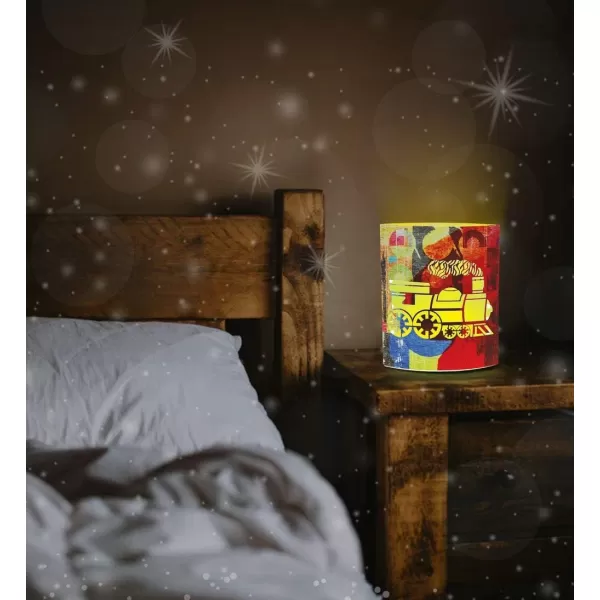 Puzzled COTA Global LED Lantern Surfs Up  51 inch x 63 inch  Multicolor  Item 9691RedYellow Locomotive