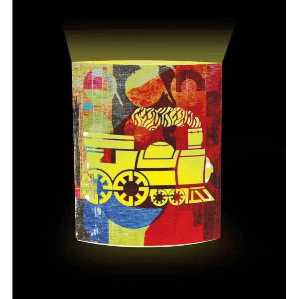 Puzzled COTA Global LED Lantern Surfs Up  51 inch x 63 inch  Multicolor  Item 9691RedYellow Locomotive