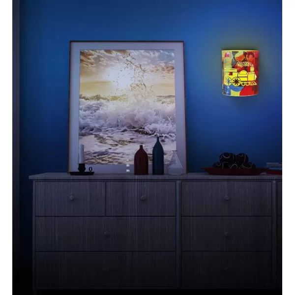 Puzzled COTA Global LED Lantern Surfs Up  51 inch x 63 inch  Multicolor  Item 9691RedYellow Locomotive