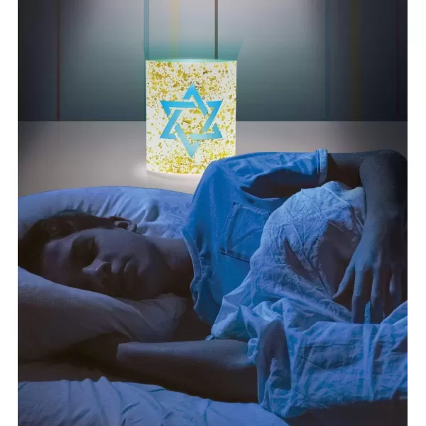 Puzzled COTA Global LED Lantern Surfs Up  51 inch x 63 inch  Multicolor  Item 9691WhiteGold Star of David
