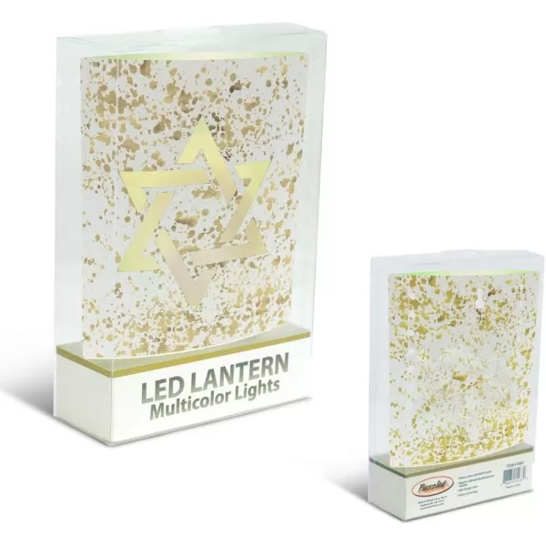 Puzzled COTA Global LED Lantern Surfs Up  51 inch x 63 inch  Multicolor  Item 9691WhiteGold Star of David