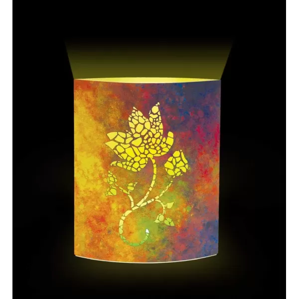 Puzzled CoTa Global LED Lantern Blooming Rose  51 inch x 63 inch  Multicolor  Item 9670