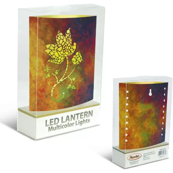 Puzzled CoTa Global LED Lantern Blooming Rose  51 inch x 63 inch  Multicolor  Item 9670