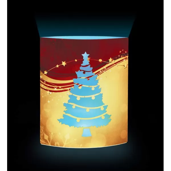Puzzled CoTa Global LED Lantern Christmas Tree  51 inch x 63 inch  Multicolor  Item 9665