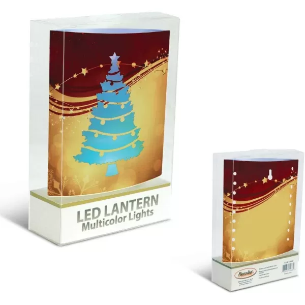 Puzzled CoTa Global LED Lantern Christmas Tree  51 inch x 63 inch  Multicolor  Item 9665