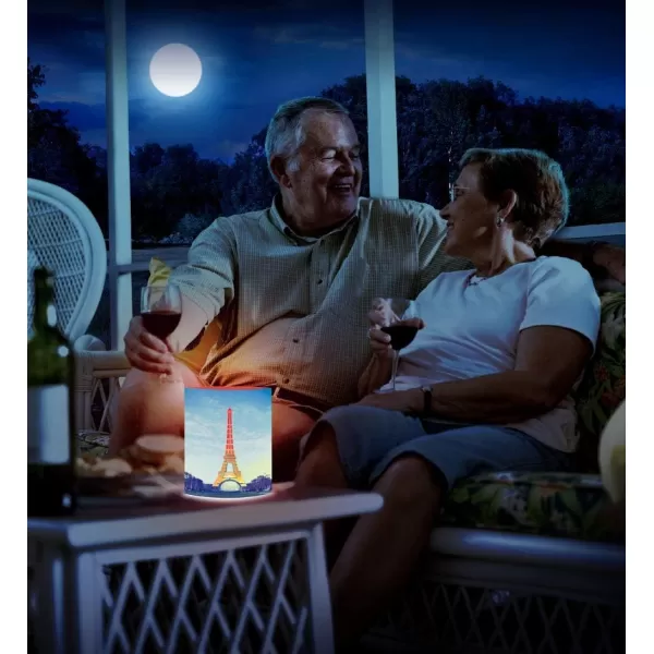 Puzzled CoTa Global LED Lantern Eiffel Tower  51 inch x 63 inch  Multicolor  Item 9668