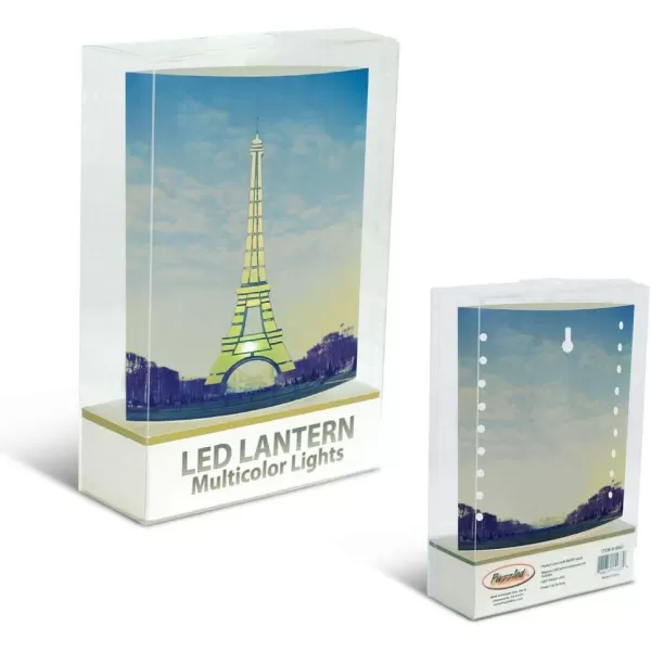Puzzled CoTa Global LED Lantern Eiffel Tower  51 inch x 63 inch  Multicolor  Item 9668