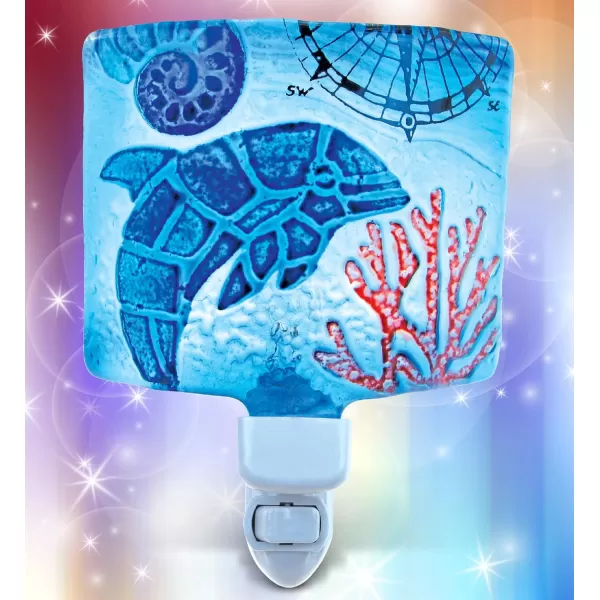 Puzzled Dolphin Night Light Glass Art Plug in Decorative Socket Lamp Manual On ampamp Off Portable Lights Stairway Hallway Bedroom Bathroom Nursery Kids Accessory Home ampamp Kitchen Decor