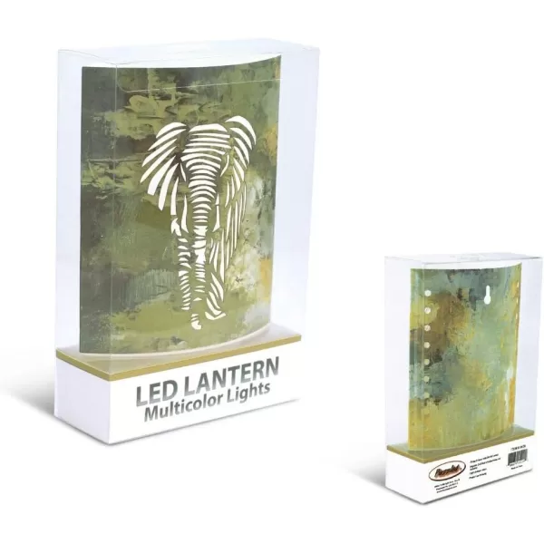 Puzzled Elephant LED Decorative Lanterns  Animal Theme  Elegant Unique Gift and Useful Souvenir  Item 9656