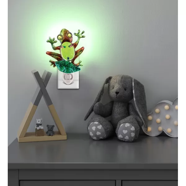 Puzzled Frog Night Light  55 Inch Plug in Energy Efficient Decorative Socket Lamp Manual On ampamp Off Portable Lights for Stairway Bedroom Bathroom Nursery Home Accessory ampamp Kitchen Decor