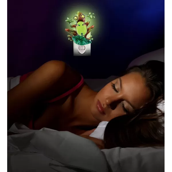 Puzzled Frog Night Light  55 Inch Plug in Energy Efficient Decorative Socket Lamp Manual On ampamp Off Portable Lights for Stairway Bedroom Bathroom Nursery Home Accessory ampamp Kitchen Decor