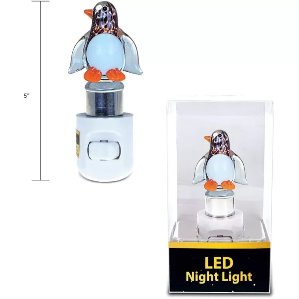 Puzzled Penguin Night Light  45 Inch Plug in Energy Efficient Decorative Socket Lamp Manual On ampamp Off Portable Lights for Stairway Bedroom Bathroom Nursery Home Accessory ampamp Kitchen Decor