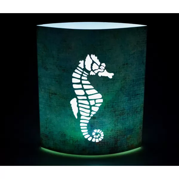 Puzzled Seahorse Light Lantern 51 Inch Energy Efficient Decorative Indoor Outdoor Tabletop Lamp Manual On Off Portable Lighting for Bedroom Kitchen Living Room
