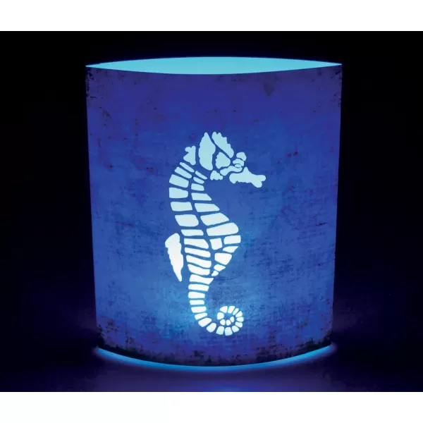 Puzzled Seahorse Light Lantern 51 Inch Energy Efficient Decorative Indoor Outdoor Tabletop Lamp Manual On Off Portable Lighting for Bedroom Kitchen Living Room