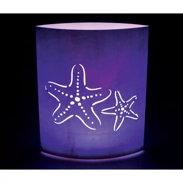 Puzzled Starfish Light Lantern 51 Inch Energy Efficient Decorative Indoor Outdoor Tabletop Lamp Manual On ampamp Off Portable Lighting Bedroom Kitchen Living Room Nautical Sea Life Themed Home Dcor