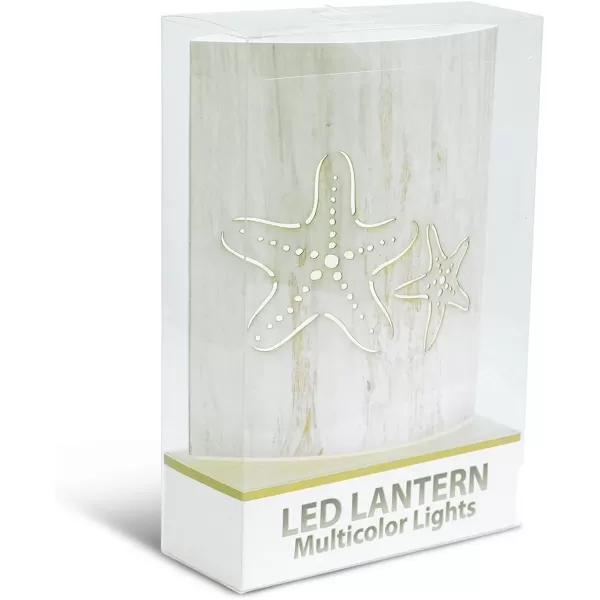 Puzzled Starfish Light Lantern 51 Inch Energy Efficient Decorative Indoor Outdoor Tabletop Lamp Manual On ampamp Off Portable Lighting Bedroom Kitchen Living Room Nautical Sea Life Themed Home Dcor