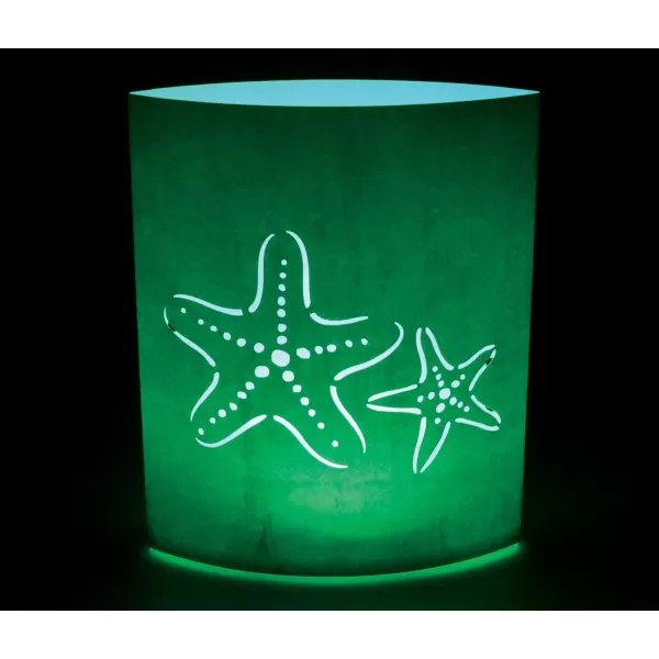 Puzzled Starfish Light Lantern 51 Inch Energy Efficient Decorative Indoor Outdoor Tabletop Lamp Manual On ampamp Off Portable Lighting Bedroom Kitchen Living Room Nautical Sea Life Themed Home Dcor