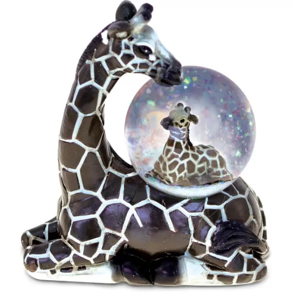 CoTa Global Giraffe Snow Globe Decor  Beautiful Snow Globe Decorations with Giraffe Figurine Collectible Snow Globes Perfect Giraffe Decor for Home Office Space Figurine Shelf or Desk  45mmBlack Giraffe