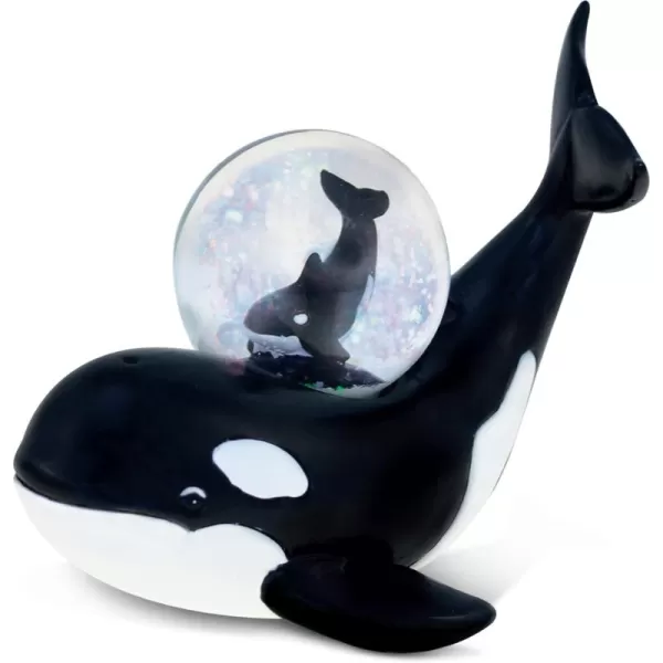 CoTa Global Giraffe Snow Globe Decor  Beautiful Snow Globe Decorations with Giraffe Figurine Collectible Snow Globes Perfect Giraffe Decor for Home Office Space Figurine Shelf or Desk  45mmBlack Killer Whale