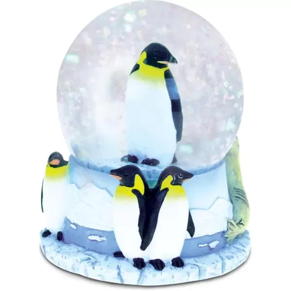 CoTa Global Penguin Snow Globe  Sparkly Water Globe Figurine with Sparkling Glitter Collectible Novelty Ornament for Home Decor for Birthdays Christmas and Valentines Day  65mm