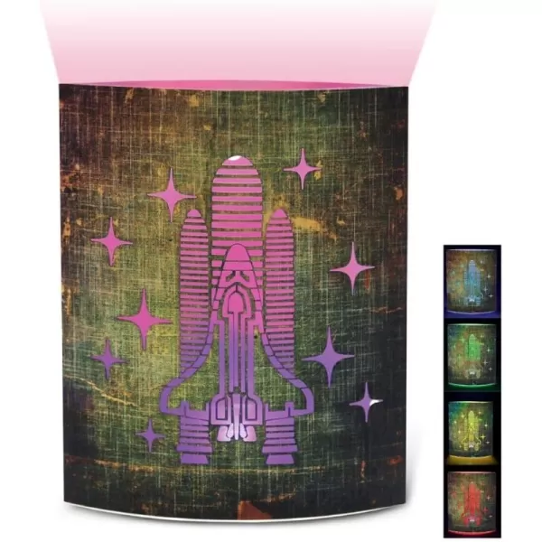 Puzzled COTA Global LED Lantern Surfs Up  51 inch x 63 inch  Multicolor  Item 9691BlackGreen Space Shuttle
