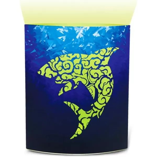 Puzzled COTA Global LED Lantern Surfs Up  51 inch x 63 inch  Multicolor  Item 9691Blue Shark