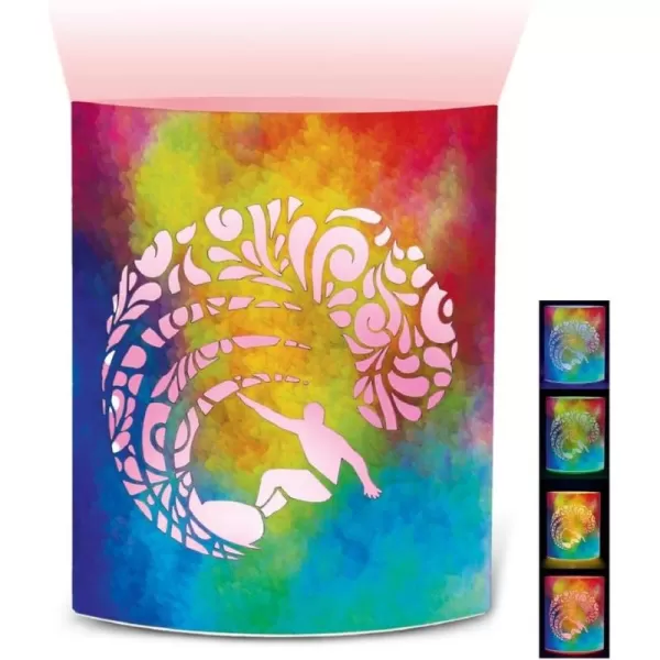 Puzzled COTA Global LED Lantern Surfs Up  51 inch x 63 inch  Multicolor  Item 9691Colorful Surf Up