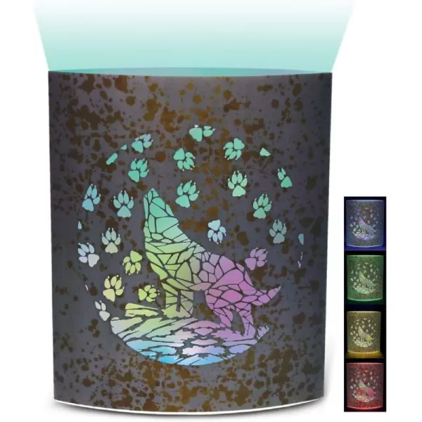 Puzzled COTA Global LED Lantern Surfs Up  51 inch x 63 inch  Multicolor  Item 9691Gray Wolf