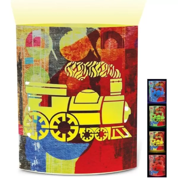Puzzled COTA Global LED Lantern Surfs Up  51 inch x 63 inch  Multicolor  Item 9691RedYellow Locomotive