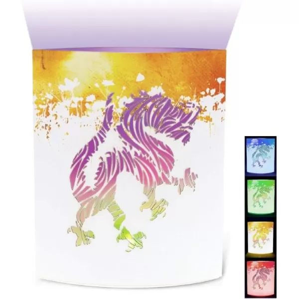 Puzzled COTA Global LED Lantern Surfs Up  51 inch x 63 inch  Multicolor  Item 9691WhiteOrange Dragon