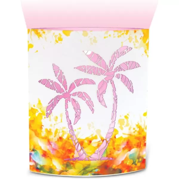 Puzzled COTA Global LED Lantern Surfs Up  51 inch x 63 inch  Multicolor  Item 9691WhiteOrange Palm Tree