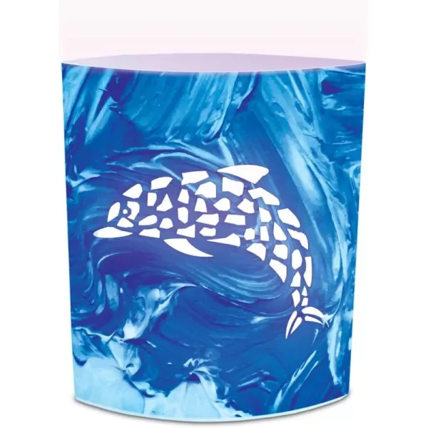 Puzzled Dolphin Light Lantern 51 Inch Energy Efficient Decorative Indoor Outdoor Tabletop Lamp Manual On ampamp Off Portable Lights for Bedroom Kitchen Living Room Ocean Sea Life Themed Home Office Dcor