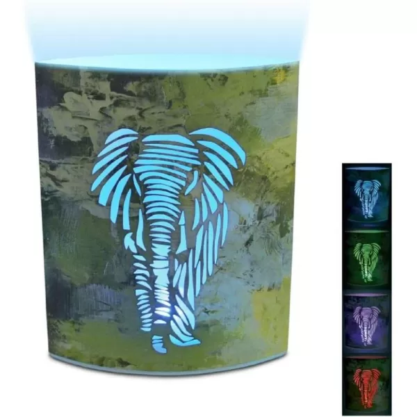 Puzzled Elephant LED Decorative Lanterns  Animal Theme  Elegant Unique Gift and Useful Souvenir  Item 9656