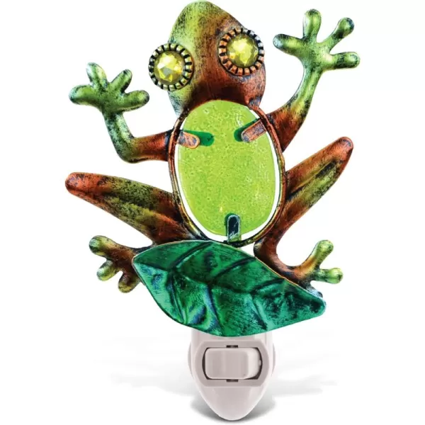 Puzzled Frog Night Light  55 Inch Plug in Energy Efficient Decorative Socket Lamp Manual On ampamp Off Portable Lights for Stairway Bedroom Bathroom Nursery Home Accessory ampamp Kitchen Decor