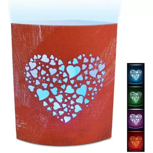 Puzzled Heart LED Decorative Lanterns  Symbol Theme  Elegant Unique Gift and Useful Souvenir  Item 9657