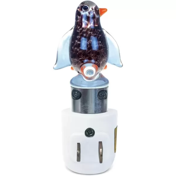 Puzzled Penguin Night Light  45 Inch Plug in Energy Efficient Decorative Socket Lamp Manual On ampamp Off Portable Lights for Stairway Bedroom Bathroom Nursery Home Accessory ampamp Kitchen Decor