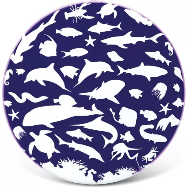 CoTa Global Blue ampamp White Marine Life Ceramic Coaster 4 Inch Intricate ampamp Meticulous Detailing Art Handcrafted Decorative Novelty Glassware Board Plate Coasters Nautical Themed Home ampamp Kitchen Accessory