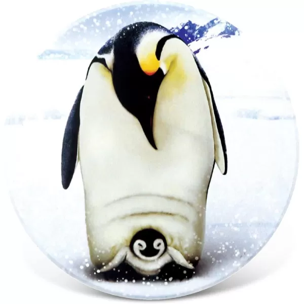 CoTa Global White ampamp Black Penguin Ceramic Coaster 4 Inch Intricate ampamp Meticulous Detailing Art Handcrafted Decorative Novelty Glassware Plate Coasters Antarctic Animals Themed Home ampamp Kitchen Accessory