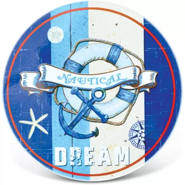 Puzzled Ceramic Coaster Nautical Dream 025 Inch Thick Intricate ampamp Meticulous Detailing Art Handcrafted Decorative Drinkware Board Coasters Coastal Maritime Beach Themed Home ampamp Kitchen Accessory