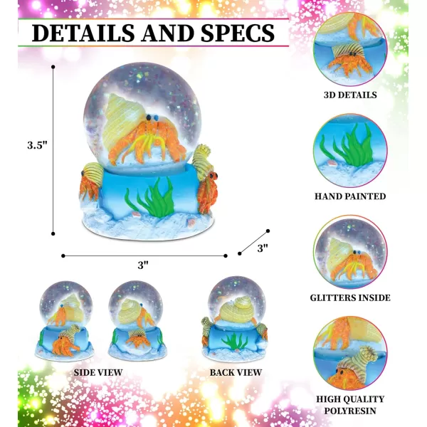 CoTa Global 9484 Snow Globe  Hermit Crab 65MM One Size Multi