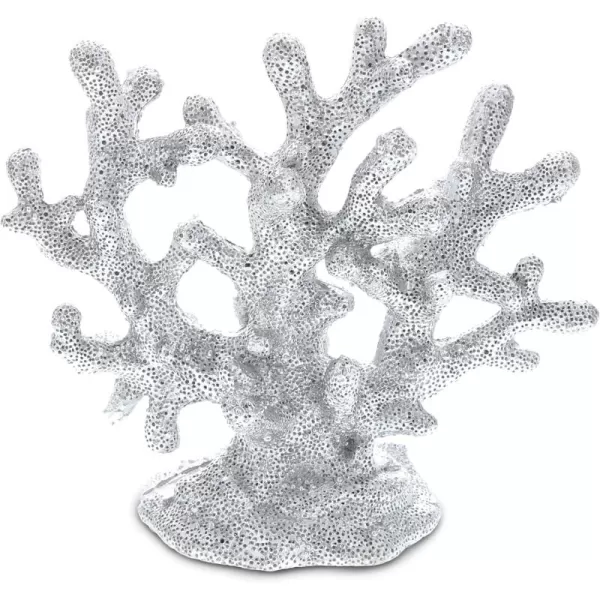 Nautical Decor COTA Global Resin Silver Tall Coral